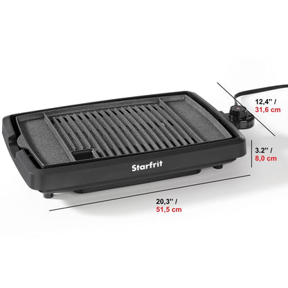 Starfrit The Rock Indoor Smokeless Electric BBQ Grill - Non-Stick 10" x 16" Cooking Surface - Adjustable Temperature 🍁 All In One Marketplace Canada