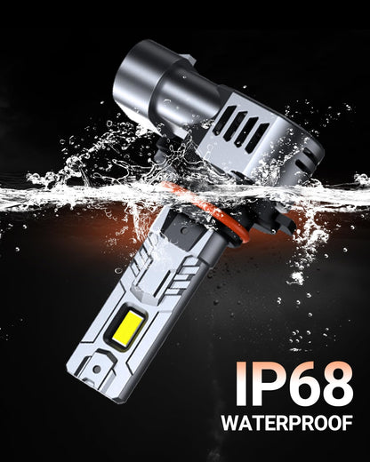 SEALIGHT 2026 Upgraded 9012 LED Headlight Bulbs, 1:1 Design 60,000LM 1000% Brighter 9012 HIR2 LED Bulb, 6500K Cool White, Plug and Play Halogen Replacement, Non-polarity, Pack of 2 🍁 All In One Marketplace Canada