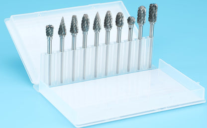 Sworker 10Pcs 1/8" Shank Carbide Burrs Set Bits Compatible with Dremel Metal Grinding Wood Stone Carving Cutting Engraving Grinder Kit Attachment Rotary Tool Accessories 🍁 All In One Marketplace Canada