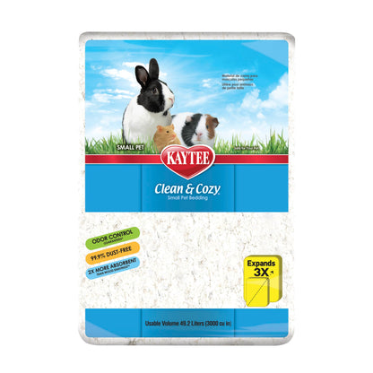 Kaytee Clean & Cozy White Bedding Pet For Guinea Pigs, Rabbits, Hamsters, Gerbils, and Chinchillas, 49.2 Liters 🍁 All In One Marketplace Canada