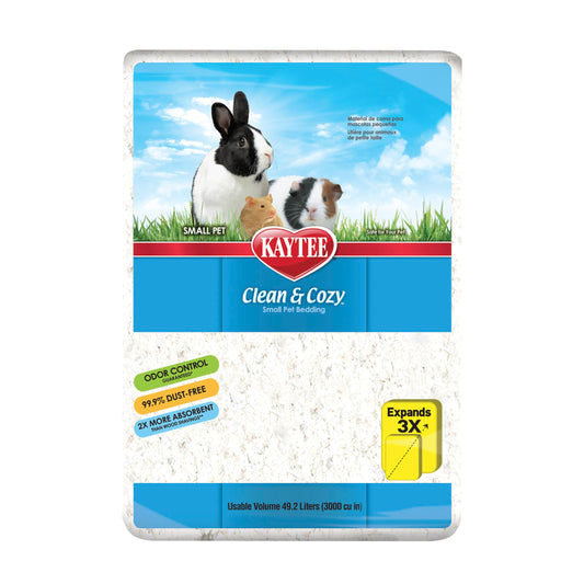 Kaytee Clean & Cozy White Bedding Pet For Guinea Pigs, Rabbits, Hamsters, Gerbils, and Chinchillas, 49.2 Liters 🍁 All In One Marketplace Canada
