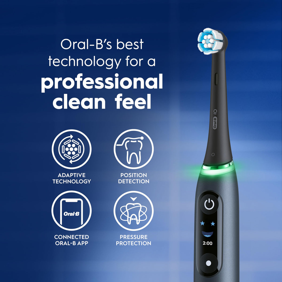 Oral-B iO Series 9 Electric Toothbrush with 4 Oral-B Replacement Brush Heads, White Alabaster 🍁 All In One Marketplace Canada