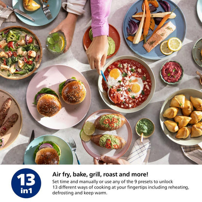 Philips Air Fryer 2000 Series - 13-in-1 functions, 6.2L, Compact Design with Cooking Window, Black, (NA231/00) 🍁 All In One Marketplace Canada