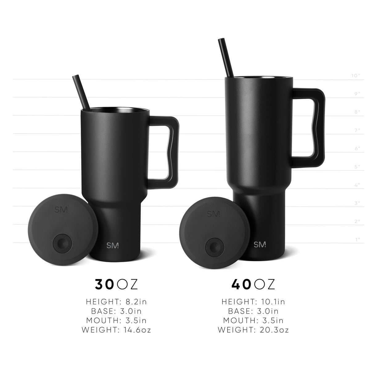Simple Modern Tumbler with Handle and Straw | 40oz | 80s Mix 🍁 All In One Marketplace Canada