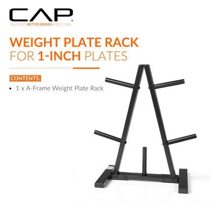 CAP Barbell 1-Inch Standard Weight Plate Rack | Black 🍁 All In One Marketplace Canada