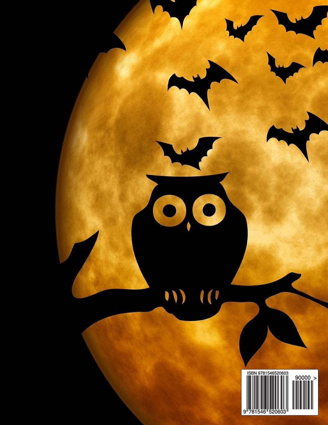 Happy Halloween: Giant-Sized Notebook/Journal with 600 Lined & Numbered Pages: Halloween Owls Cover Design (8.5 x 11/300 Sheets)
