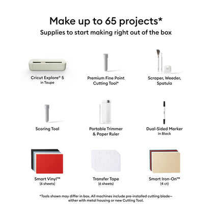 Cricut Explore 5 Essential Bundle + Digital Content, Taupe 🍁 All In One Marketplace Canada