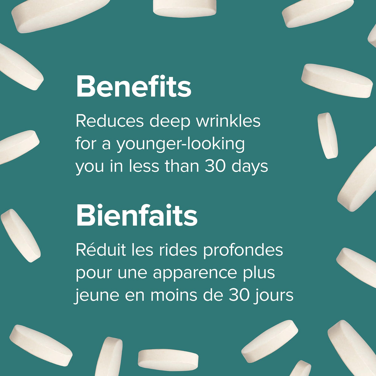 Webber Naturals Collagen30 with Hyaluronic Acid, Bioactive Collagen Peptides, 180 Tablets, Helps Reduce Joint Pain, Eye Wrinkles and Fine Facial Line 🍁 All In One Marketplace Canada
