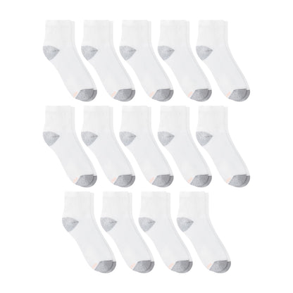 Hanes Womens Value Pack, Ankle Soft Moisture-wicking Socks, Available In 10 And 14-packs, White - 14 Pack, 5-9 US 🍁 All In One Marketplace Canada
