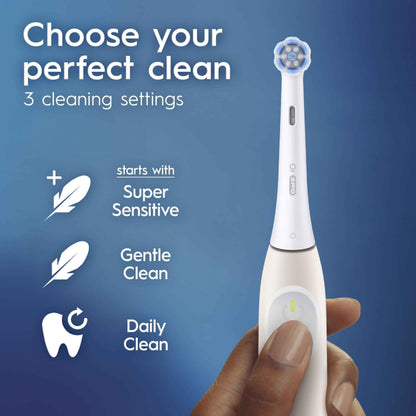 Oral-B iO2 Electric Toothbrush, for an Easy Switch to Electric, Peach, Rechargeable Electric Toothbrushes, iO Series 2 Starter Kit with 1 Power Toothbrush and 2 Brush Heads 🍁 All In One Marketplace Canada