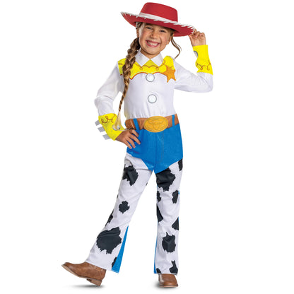 Disney Toy Story Sheriff Jessie Costume for Kids, Official Toy Story 5 Halloween Dress Up Outfit, Size (3T-4T)