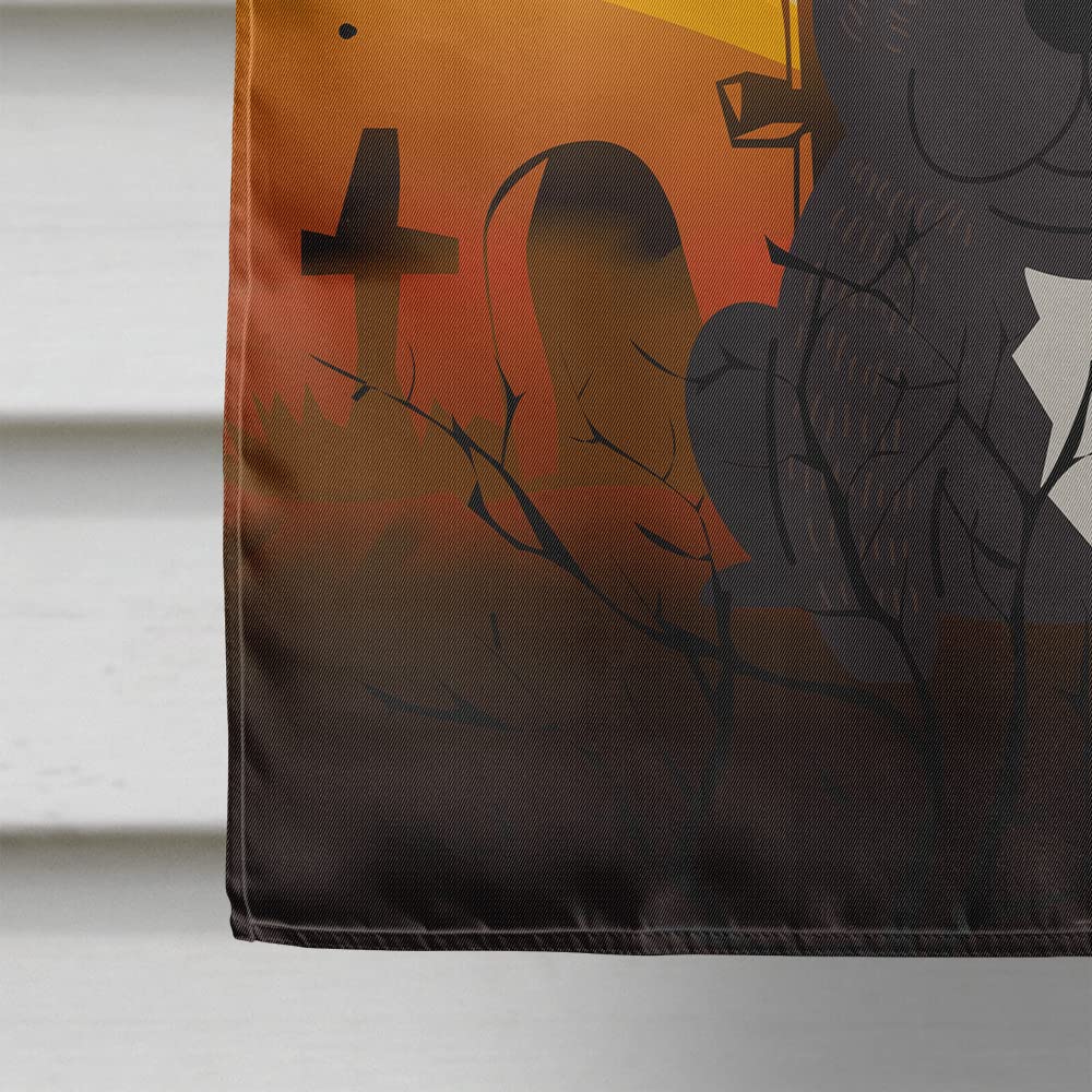 Caroline's Treasures BB4275CHF Halloween French Bulldog Brindle Canvas House Size Flag, Large, Multicolor