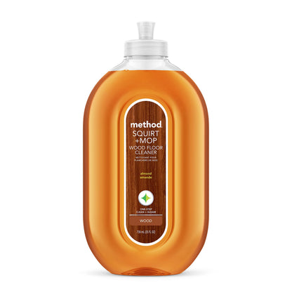 Method Hardwood Floor Cleaner, Squirt + Mop Refill, Use as Laminate or Sealed Wood Floor Cleaner, Almond Scent, 2 Liter Bottle, 1 Pack, Packaging May Vary 🍁 All In One Marketplace Canada