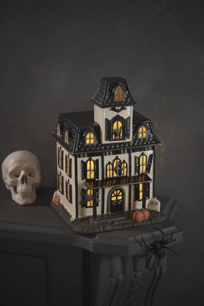 Lenox Vintage Halloween Light-Up House Figurine