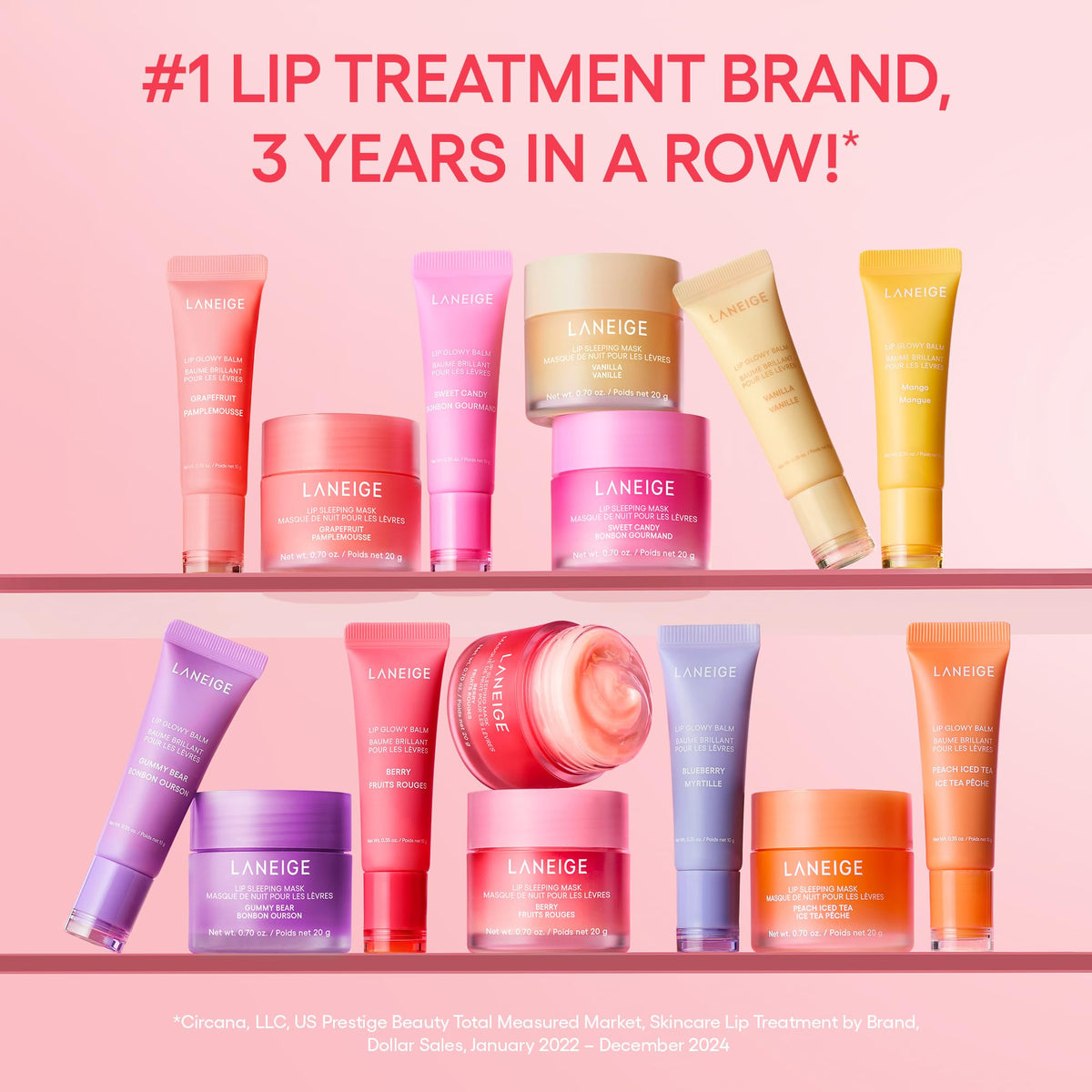 LANEIGE Lip Glowy Balm, Vanilla: Sheer Tinted Lip Moisturizer with Shea Butter, for Hydrating Shine & Soft Lips 🍁 All In One Marketplace Canada