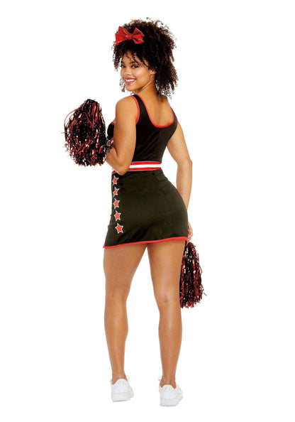 Dreamgirl Adult Cheerleader Costume, Womens Cheer Team USA Halloween Costume Large