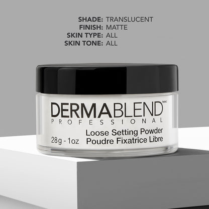 Dermablend Loose Setting Powder, Translucent Powder for Face Makeup, Mattifying Finish and Shine Control, 28g 🍁 All In One Marketplace Canada