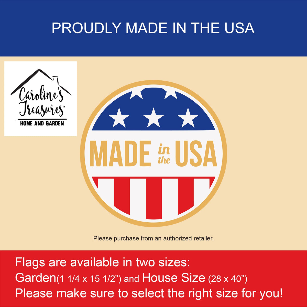 Caroline's Treasures BB4347CHF Halloween Briard Black Flag Canvas House Size, Large, Multicolor