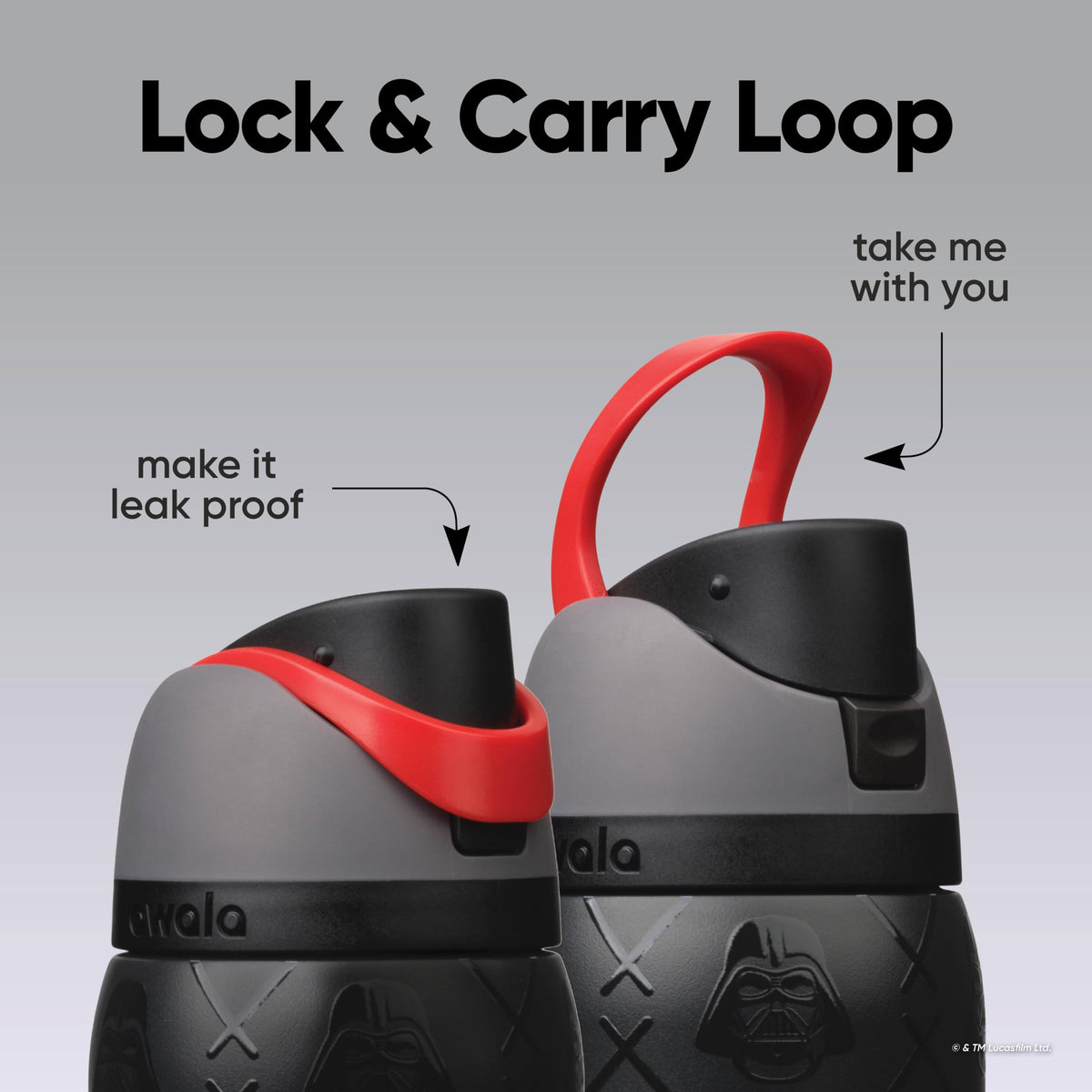 Star Wars Owala FreeSip Insulated Stainless Steel Water Bottle with Straw, BPA-Free Sports Water Bottle, Great for Travel, 32 Oz, Darth Vader 🍁 All In One Marketplace Canada