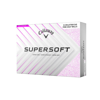 Callaway Golf Supersoft Golf Balls (2025, Pink Splatter) 🍁 All In One Marketplace Canada