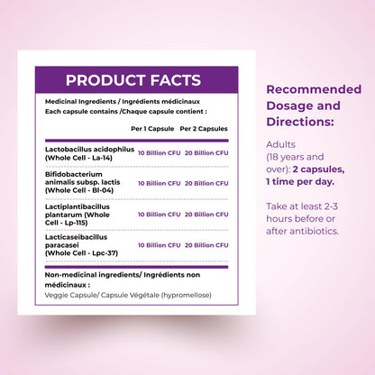 Nutratology® Probiotics for Women | Canadian-Made | 40 Billion CFUs per Capsule | Bloating Relief & Digestion | 4 Strains of Women's Probiotic for Gut Health | 60 Capsules 🍁 All In One Marketplace Canada
