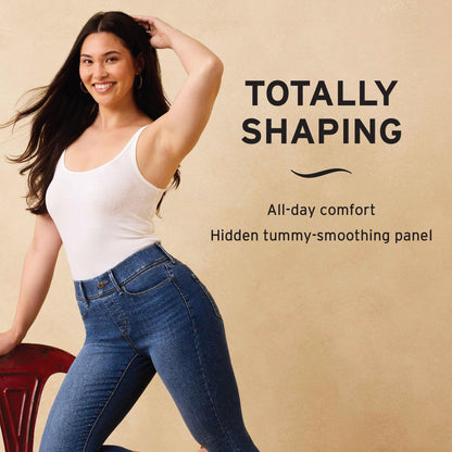 Levi Strauss Signature Gold Women's Totally Shaping Pull-on Bootcut Jeans High-Rise Stretch Denim, Shadow Nebula, 12