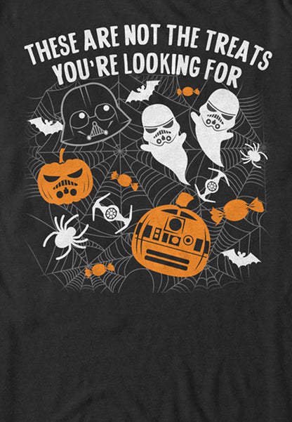 STAR WARS Licensed Halloween Not The Treats Men's Tee, Black, X-Large