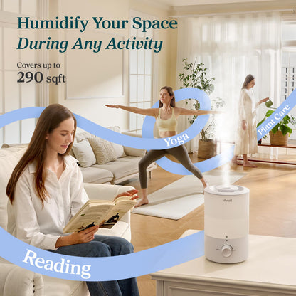 Levoit Humidifiers for Bedroom Large Room, 3L Top Fill, Oil Diffuser, White 🍁 All In One Marketplace Canada