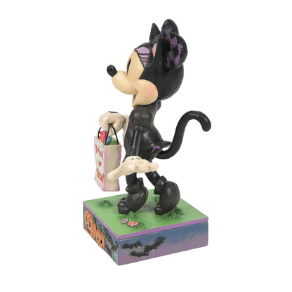 Enesco Disney Traditions by Jim Shore Halloween Minnie Mouse in Black Cat Costume Figurine, 6.125 Inch, Multicolor