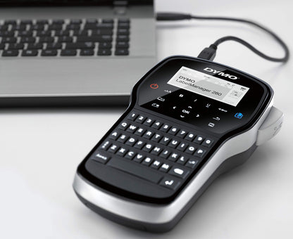 DYMO LabelManager 280 Rechargeable Portable Label Maker, Label Printer for Home & Office Organization - Easy-to-Use, One-Touch Smart Keys, QWERTY Keyboard, PC and Mac Connectivity 🍁 All In One Marketplace Canada