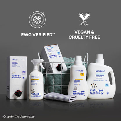 ATTITUDE Liquid Laundry Detergent Refill, EWG Verified, HE Compatible, Plant-Based & Vegan, Natural Laundry Soap, Made in Canada, Lavender Scent, 160 Loads, 4 Liters 🍁 All In One Marketplace Canada