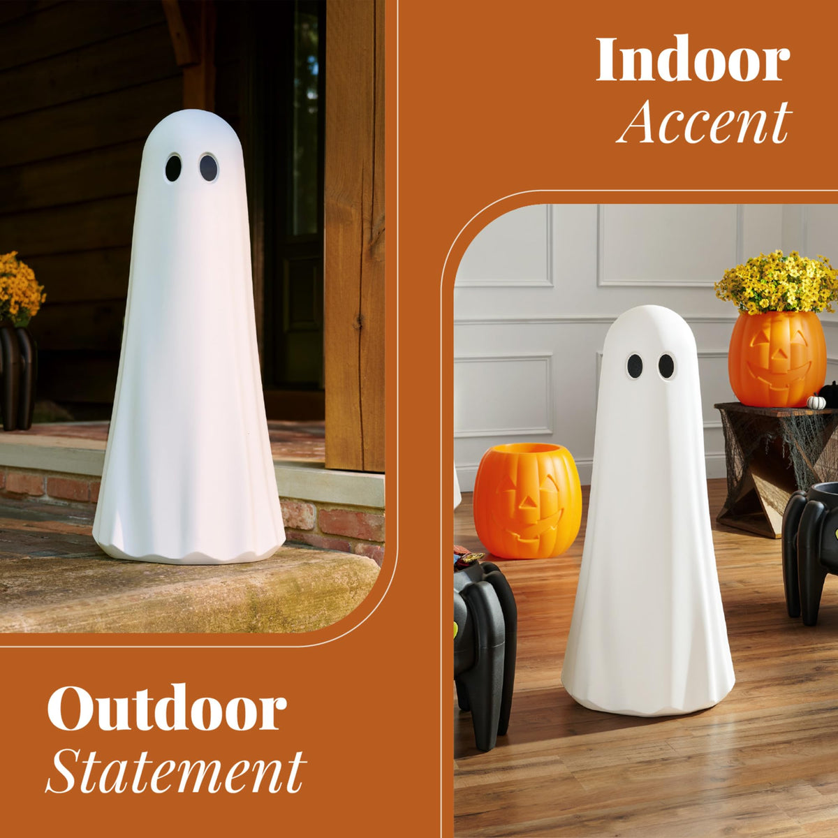 Step2 Boo Buddy Halloween Ghost Statue, White, 40 in, 1 Pack
