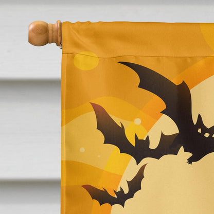 Caroline's Treasures BB4295CHF Halloween Russo-European Laika Spitz Canvas House Size Flag, Large, Multicolor