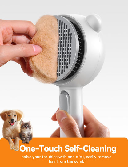 Cat Steam Brush, Cat Brushes for Indoor Cats with Release Button, Dual Speed Spray USB Rechargeable Cat Grooming Supplies, Cat Brush Shedding Suitable for All Long-haired and Short-haired Pets 🍁 All In One Marketplace Canada