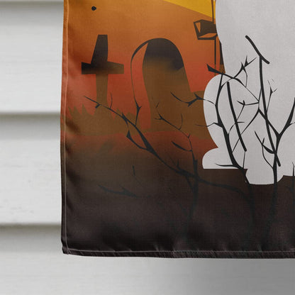 Caroline's Treasures BB4380CHF Halloween White Boxer Cooper Flag Canvas House Size, Large, Multicolor