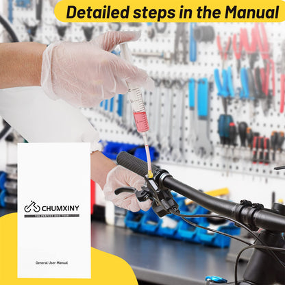 CHUMXINY Brake Bleed Kit for Shimano, TEKTRO Hydraulic Disc Brakes, Including High Performance Mineral Brake Fluid (120ml). 🍁 All In One Marketplace Canada