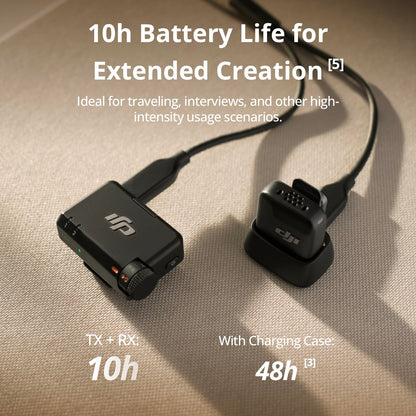DJI Mic Mini (2 TX + 1 RX), Detail-Rich Audio, Wireless Lavalier Microphone for iPhone/Camera/Android, 2-Person Vlog, Team Production 🍁 All In One Marketplace Canada