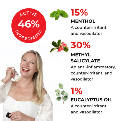 MEDISTIK Extra Strength Pain Relief Stick. Long Lasting Topical Pain Reliever for Backache, Arthritis Muscle & Joint Pain, 58g, Pack of 2 🍁 All In One Marketplace Canada