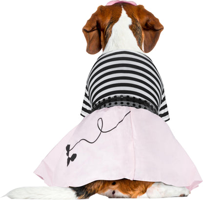 Rubies Costume Co Halloween Classics Collection Pet Costume, Medium, 50s Girl Dress