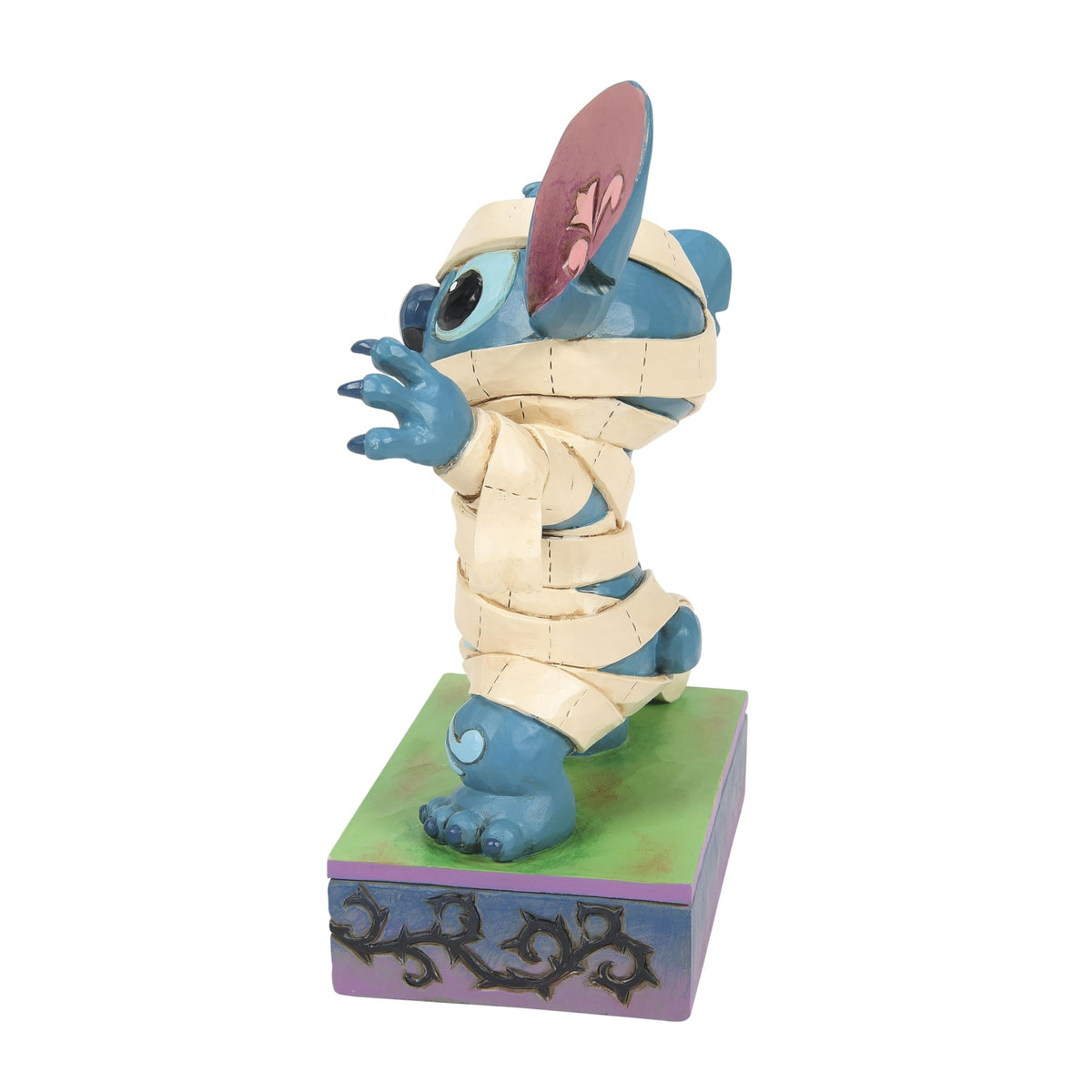 Enesco Disney Traditions by Jim Shore Halloween Lilo and Stitch in Mummy Costume Figurine, 6.25 Inch, Multicolor