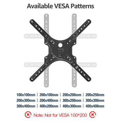 MOUNTUP TV Wall Mounts for Most 26-60 Inches TVs, Full Motion TV Bracket with Swivel and Extension, Articulating Arms, Tilt, Leveling, Single Stud Design, Max VESA 400x400mm up to 77lbs, MU0009 🍁 All In One Marketplace Canada