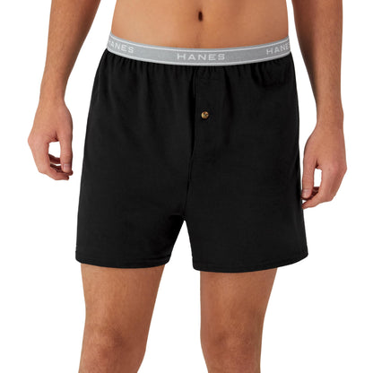 Hanes Mens Exposed Waistband Knit - Multiple Packs Available Boxer Shorts, Assorted 5 Pack, X-Large US 🍁 All In One Marketplace Canada