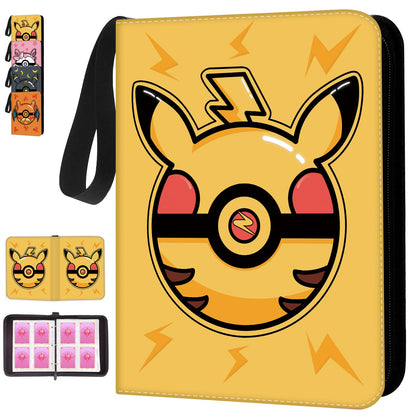 Trading Card Binder, 400 Pocket Cards Holder, 50 Double Sided Removable Pages, Portable Cards Album Holder Card Collection Xmas Gifts for Kids Stocking Stuffers, Yellow 🍁 All In One Marketplace Canada