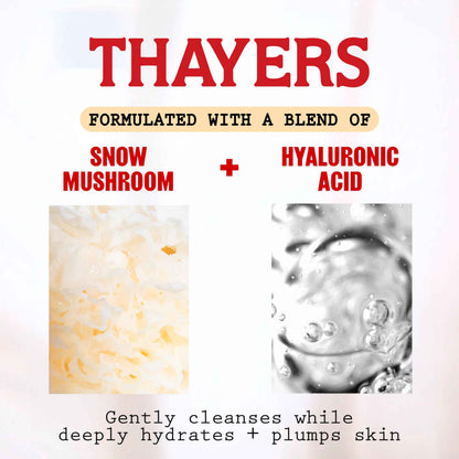 THAYERS Milky Hydrating Face Cleanser with Snow Mushroom and Hyaluronic Acid, Dermatologist Recommended Gentle Facial Wash and Hydrating Skincare for Dry and Sensitive Skin, Paraben Free, 8 FL Oz 🍁 All In One Marketplace Canada