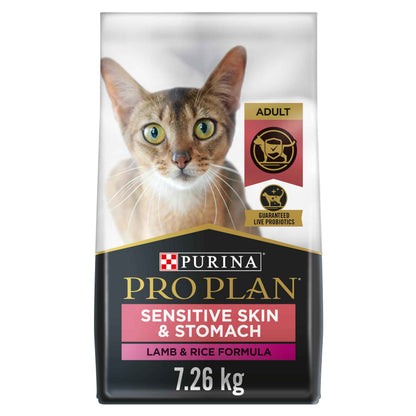 Purina Pro Plan Dry Cat Food Focus, Adult Sensitive Skin/Stomach Lamb and Rice Formula, 16-Pound Bag, Pack of 1 🍁 All In One Marketplace Canada