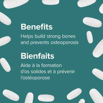 Webber Naturals Calcium Ultra, Enhanced Absorption, 280 Tablets, Helps Build Strong Bones, Vegan 🍁 All In One Marketplace Canada