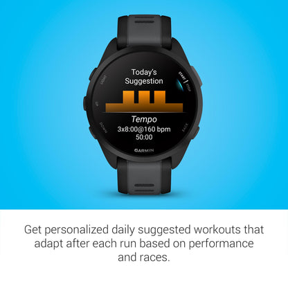Garmin Forerunner® 165, Running Smartwatch, Colorful AMOLED Display, Training Metrics and Recovery Insights, Black 🍁 All In One Marketplace Canada
