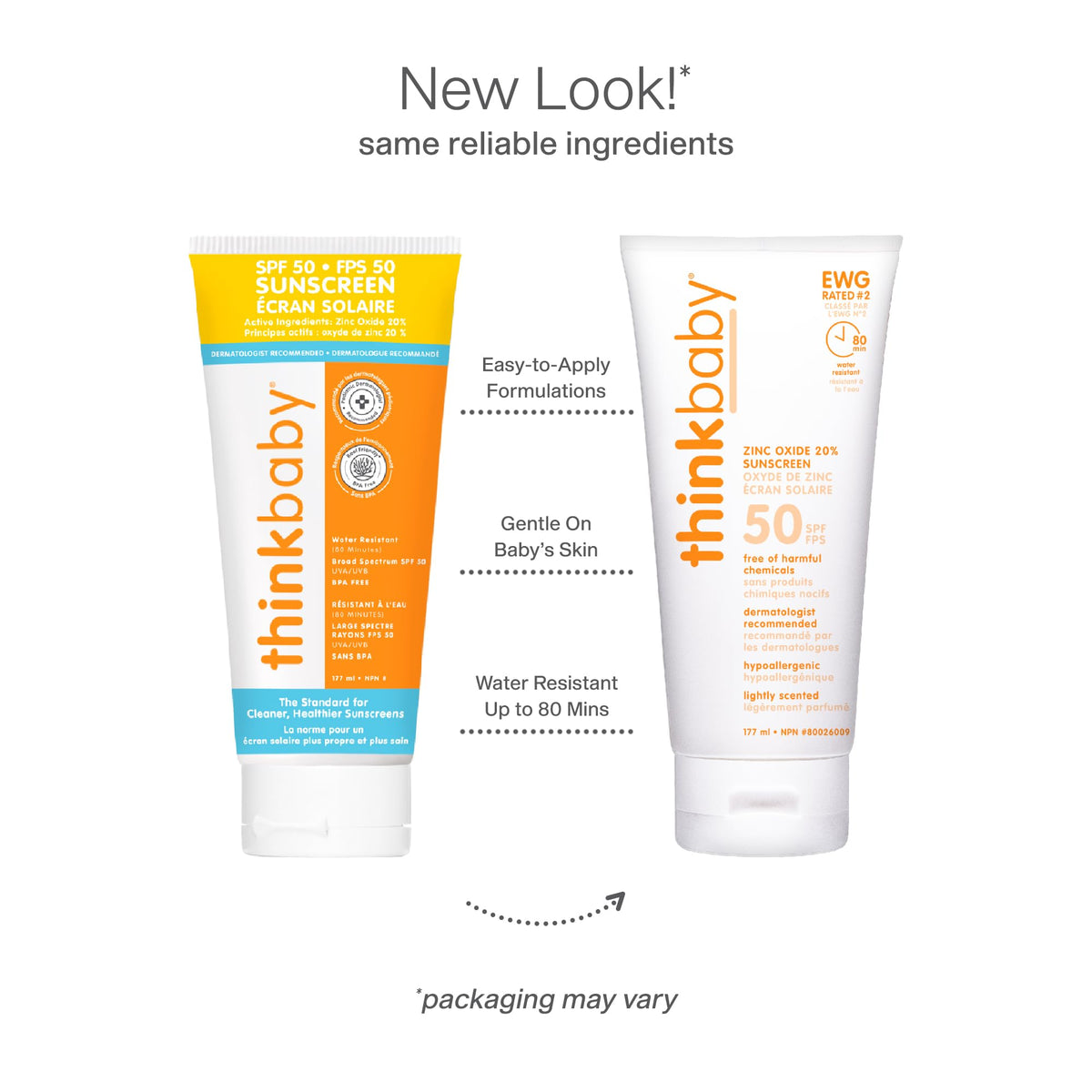 Thinkbaby - Safe Sunscreen SPF 50+, Broad Spectrum Protection - 6oz 🍁 All In One Marketplace Canada