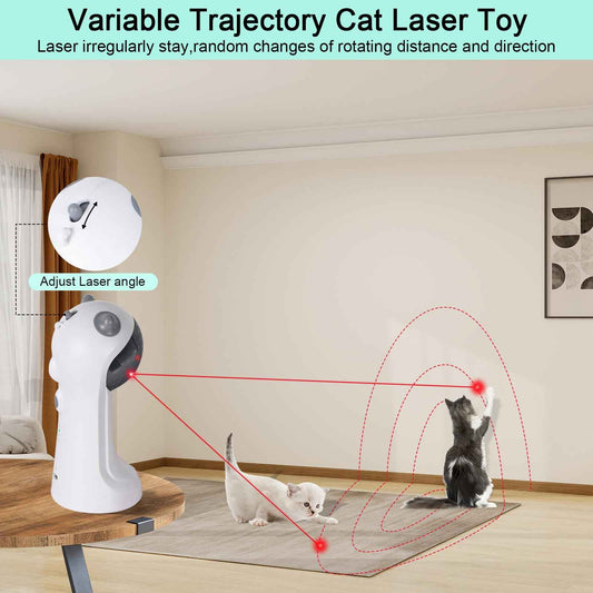 TBTeek Cat Toy, Automatic Motion-Activated, 5 Fun Patterns, 4 Speed Modes, Adjustable Light Angles, Random Rotating Trajectory, Rechargeable 🍁 All In One Marketplace Canada