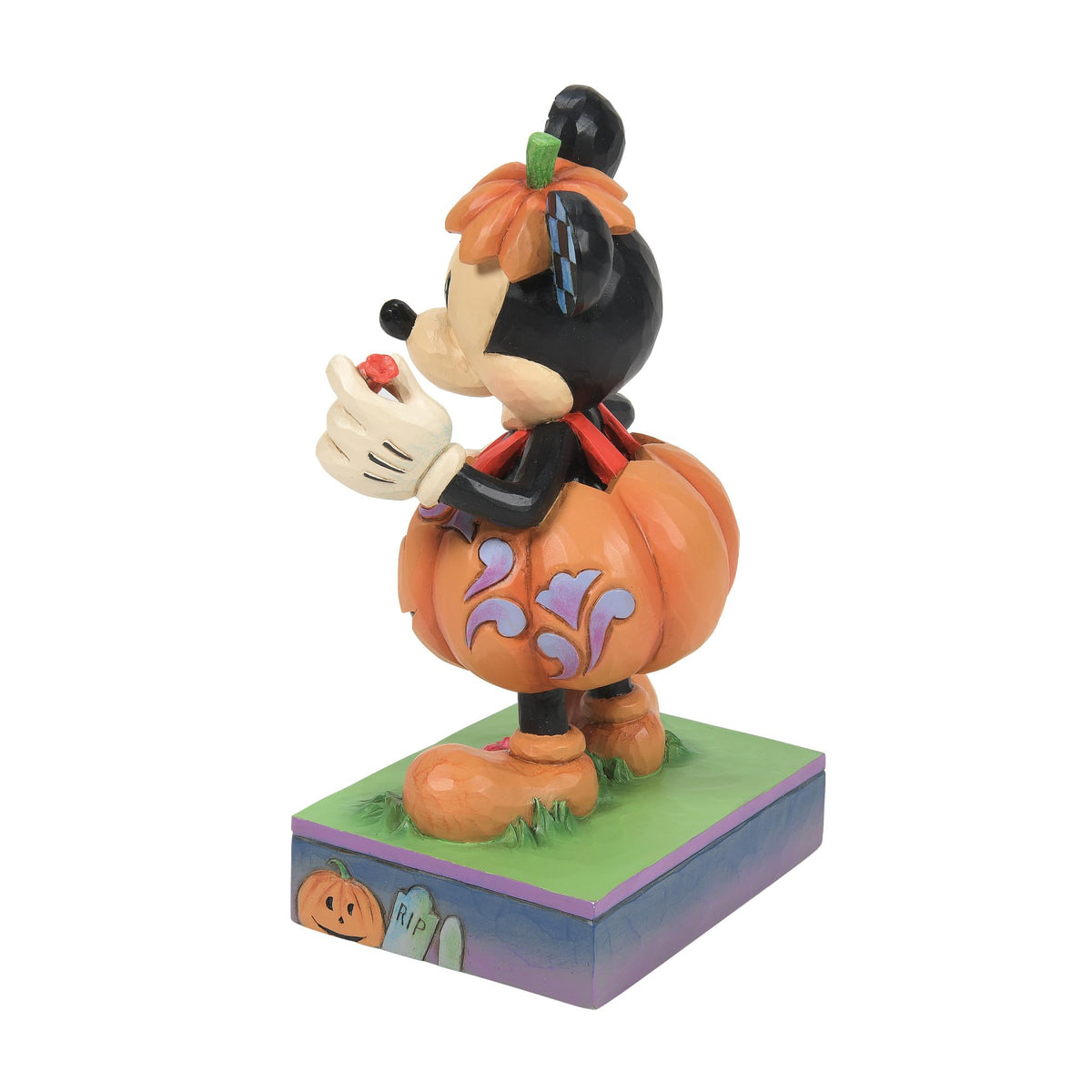 Enesco Disney Traditions by Jim Shore Halloween Mickey Mouse in Pumpkin Costume Figurine, 6.125 Inch, Multicolor